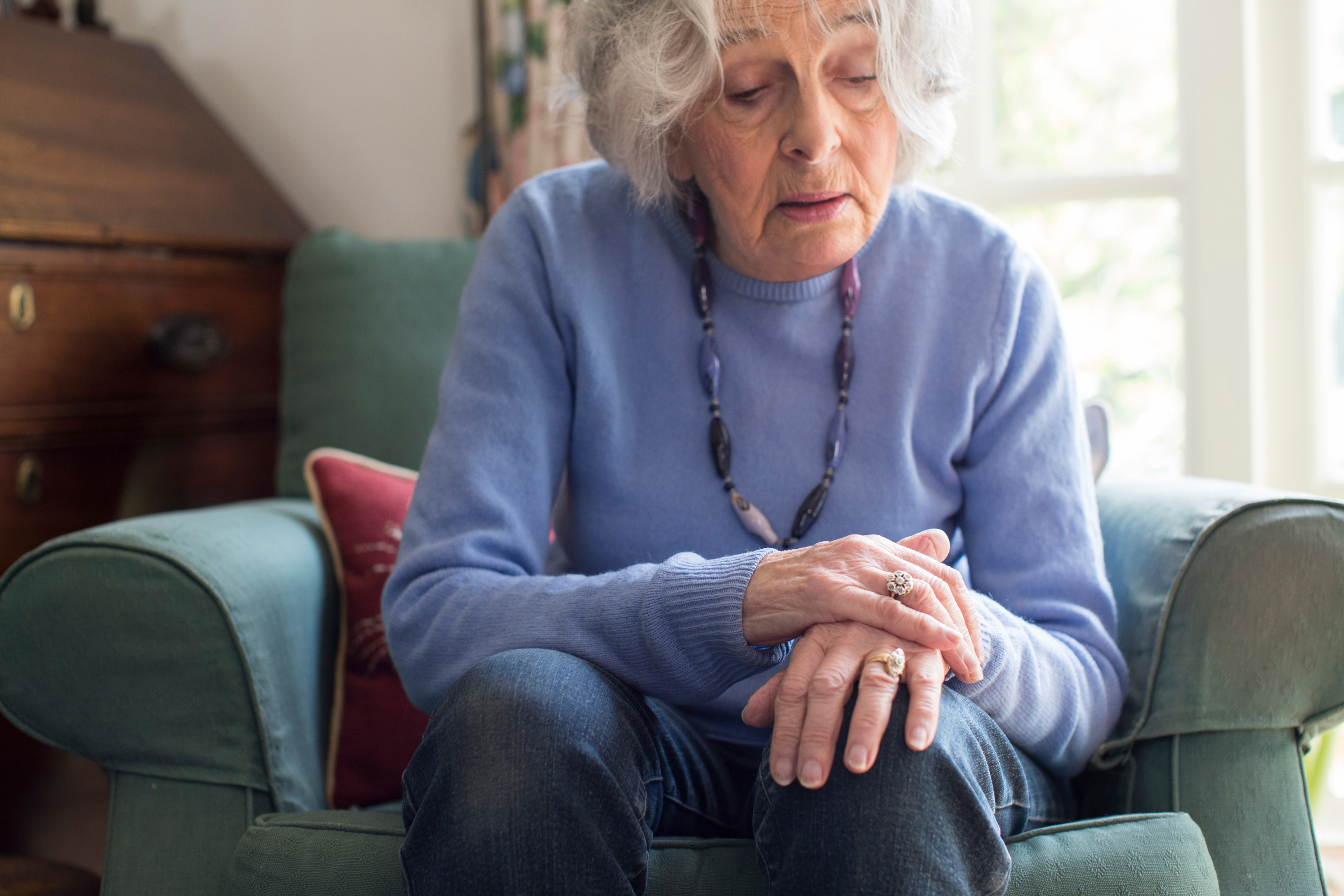 Elderly women with Parkinson's disease