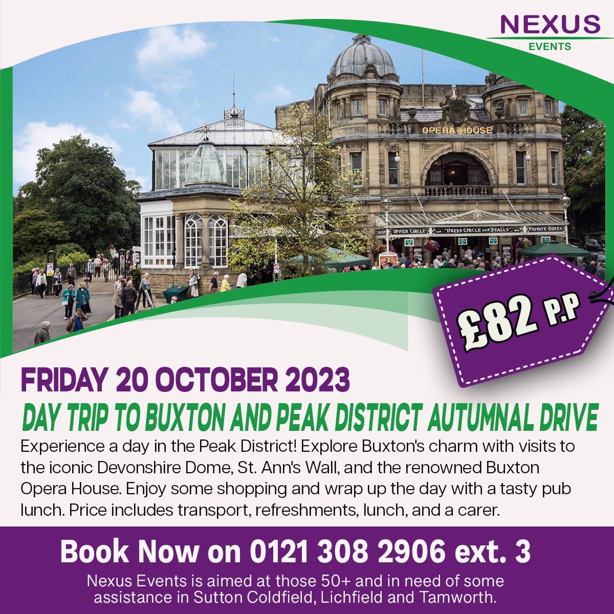 Day trip to Buxton and Peak District autumnal drive