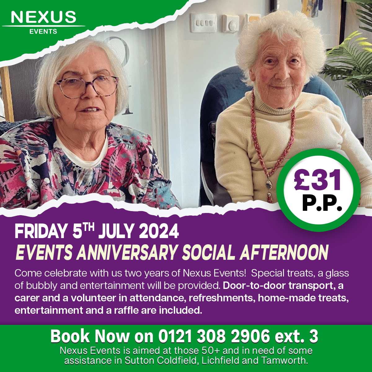 Events Anniversary Social Afternoon!