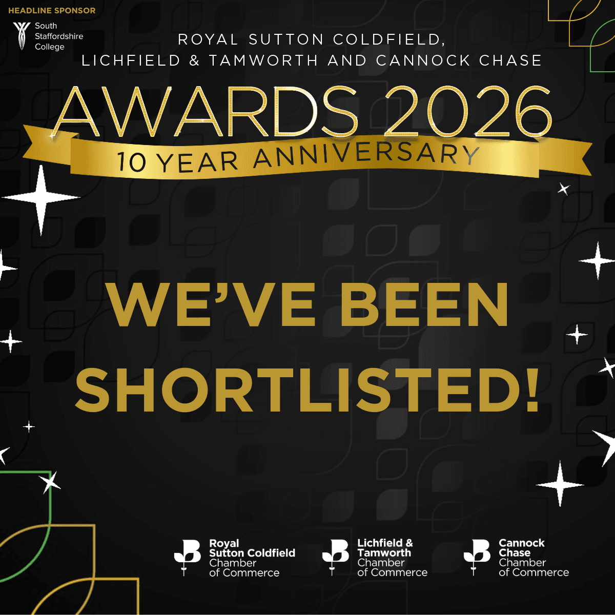 Royal Sutton Coldfield, Lichfield & Tamworth and Cannock Chase Awards 2026