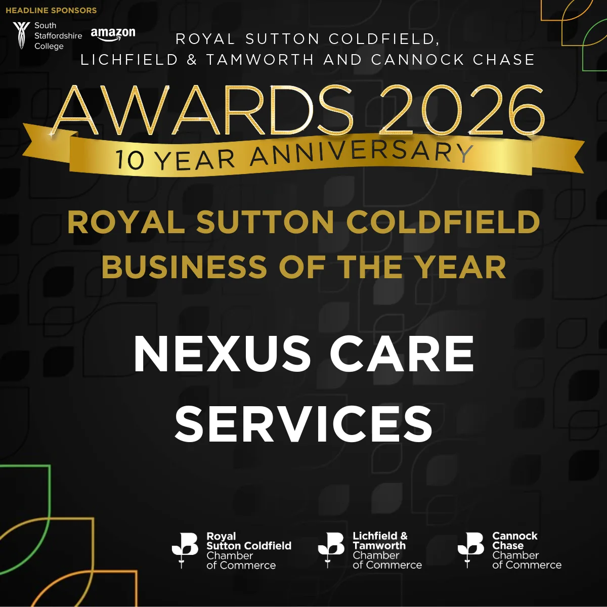Royal Sutton Coldfield, Lichfield & Tamworth and Cannock Chase Awards 2026