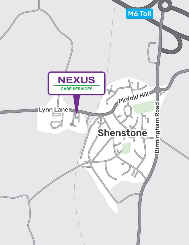 Map showing Nexus office coverage area
